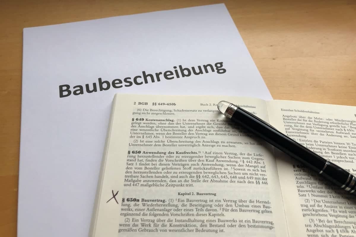 IMG_5703-min Die Baubeschreibung in Verbindung mit Sonderwünschen mit BGB im Vordergrund